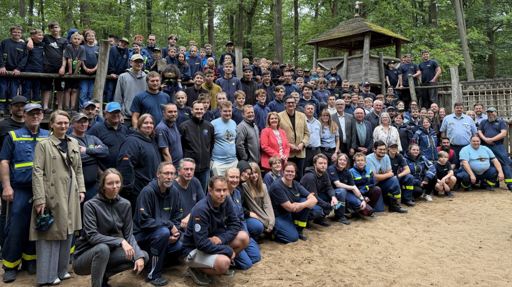 Gruppenbild im Wildpark